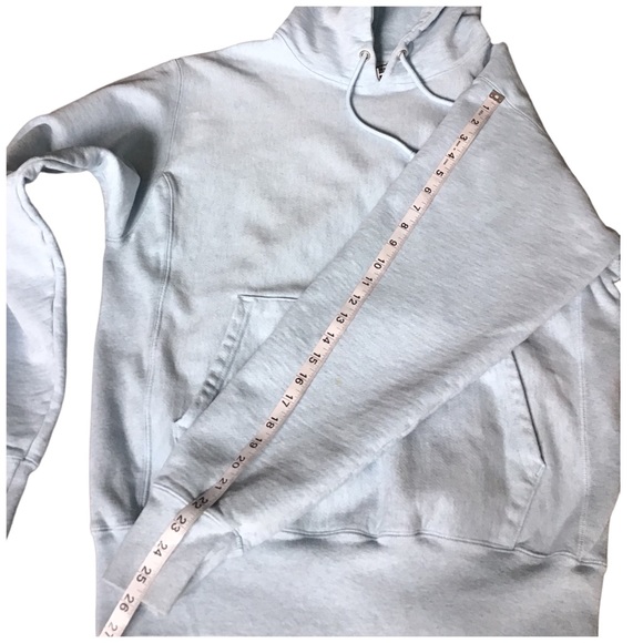 CHAMPION Reverse Weave Woman’s Light Blue Hoodie - Size Medium - Picture 9 of 13